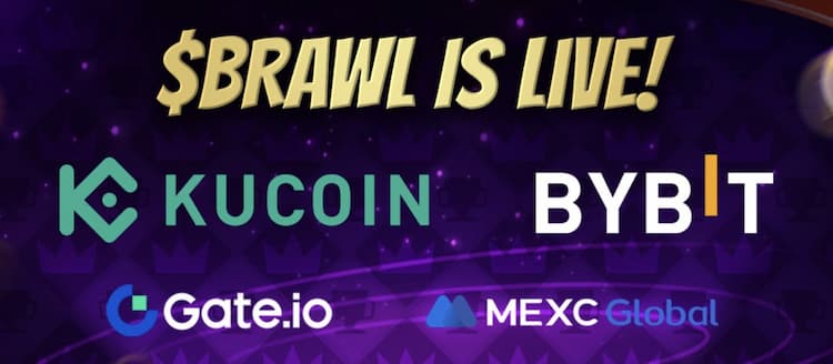 BitBrawl $BRAWL launches on KuCoin, Bybit, Gate, and MEXC exchanges