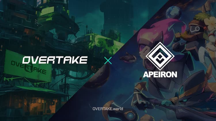 Apeiron collaborates with OVERTAKE to provide rewards for 1,660 winners and an AP bonus for every participant.