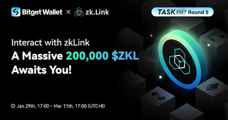 zkLink partners with Bitget Wallet and launches the ZKL campaign with a 200,000 ZKL prize pool