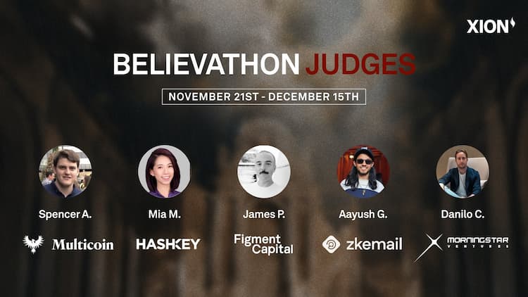 XION introduces first judge panel for BELIEVATHON to foster novel, widely adoptable consumer applications.