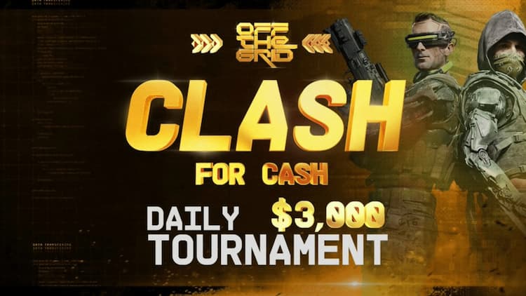 Gunzilla Games launches the daily Clash for Cash tournament in Off the Grid, offering players a chance to win from a $3,000 prize pool.